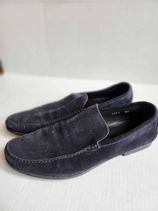 To Boot New York Adam Derrick Men\'s Dark Navy Suede Loafers - Size 9.5 - Made in main image 5